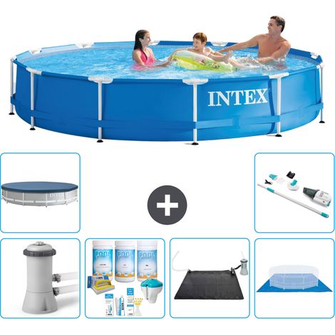 Intex Piscine Tubulaire Ronde - 366x76 cm - 7-pièces S20469 (1/5)