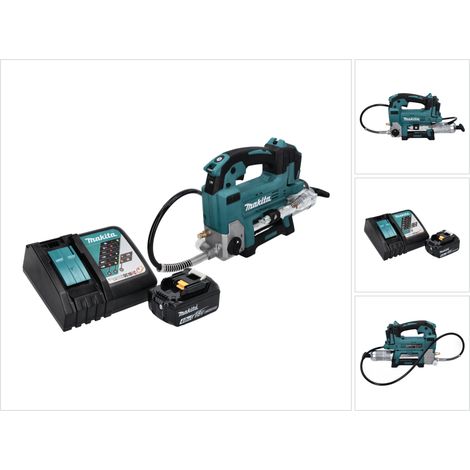 Ingrassatore a batteria Makita DGP 180 RM1 18 V 690 bar + 1 batteria ricaricabile 4,0 Ah + caricabatterie