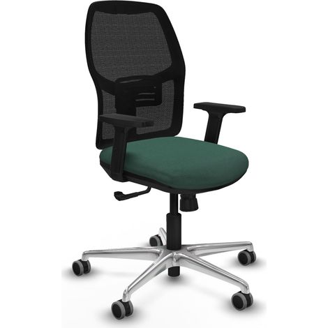 Chaise ergonomique piqueras y crespo Alfera noir mousse épaisse (1/2)