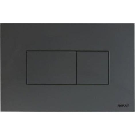 Plaque de commande 3/6L KARISMA pneumatique double chasse - noire soft - Regiplast (1/2)