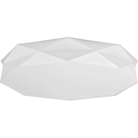 Stoff Deckenleuchte Weiß eckig Esszimmer Wohnzimmer Lampe