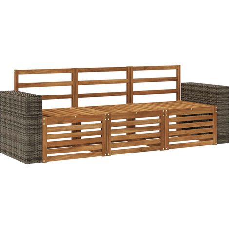 Juegos de sofás 3 pcs Madera de Acacia Sólida vidaXL