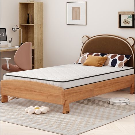 Materasso a molle con design ergonomico e sollievo della pressione, arrotolato, 90x200 cm (1/5)