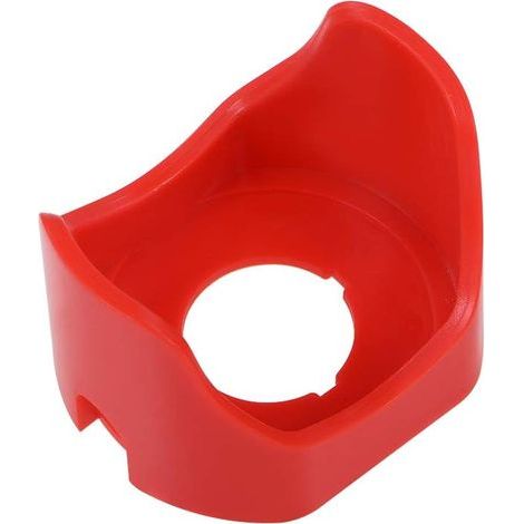 Demi-cercle Bouton arrêt urgence interrupteur poussoir Capot Protection Rouge 22mm 1Pcs (1/2)