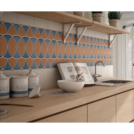 Carrelage effet carreau de ciment CAPRICE DECO COLOURS ISLAND 20x20cm 20x20cm - Boîte de 1 m2