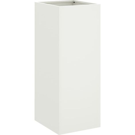 Maison Exclusive - Jardinière blanc 32x29x75 cm acier