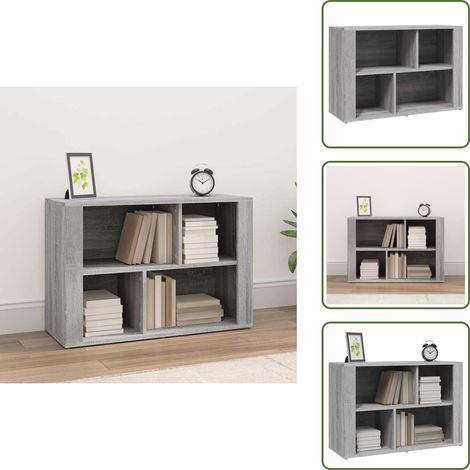 Sideboard Grau Sonoma 80x30x54 cm Holzwerkstoff - Schreibtisch - Wohnzimmermöbel - Sideboard - Grau Sideboard - Holzmöbel (1/5)