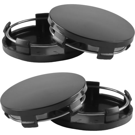 4 Pièces Auto Cache Moyeux Capuchons de Centre ID 56 mm OD 60 mm Cache Moyeu in ABS, Cache de Roue Centrale Universels pour Accessoires de Voiture, noir (1/5)