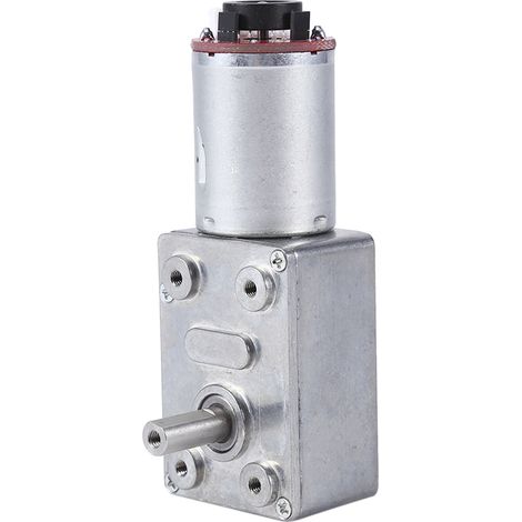Gleichstrom-12V-Getriebemotor, Drehmomentstarker Untersetzungsmotor mit Encoder, Starke Selbsthemmung (100 U/min) (1/5)