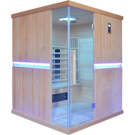 Sauna infrarossi quadrata, 4 posti full optioal 150x150x190cm Replut Dobrry