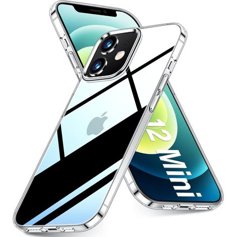 CUSTODIA PER APPLE IPHONE 12 MINI IN SILICONE TRASPARENTE A2176 A2398 (1/5)