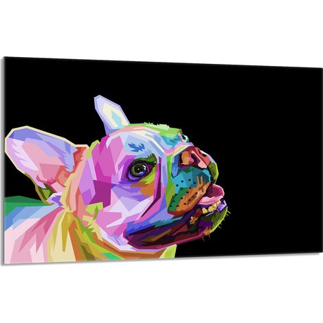 Placa protectora de cristal para la estufa 80x52 Perro (1/5)