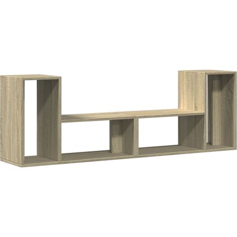 Mobile TV multimediale scaffale per televisione credenza televisione sala da pranzo soggiorno camera da letto 2 pezzi rovere Sonoma 75 x 30 x 50 cm pannelli compositi marrone 020028618