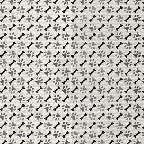 Dekorativer Outdoor-Stoff Oxford - Motiv Hundepfote 1 I DX009-1 (1/5)
