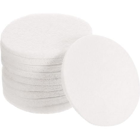 10 Pièces 4 Pouces Tampon de Frottement en Nylon 2000 Grits Blanc Tampons à Récurer, Tampon de Polissage à Boucle et Crochet, Pour Perceuse de Conditionnement de Surface (1/5)