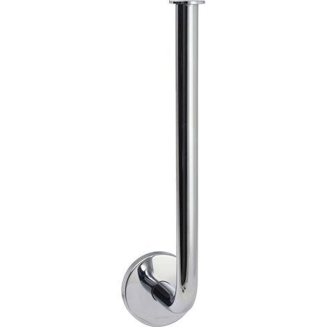 Porte-rouleaux wc de réserve TUBINA en laiton chromé - 25 x 8 x h6 cm - avec adhésif 3M