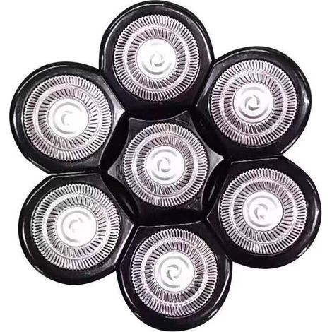 Ahlsen Tête Rasoir 7 têtes faciles à Installer,Rasoir électrique Flottant Barbe Tondeuse à Cheveux (1/3)