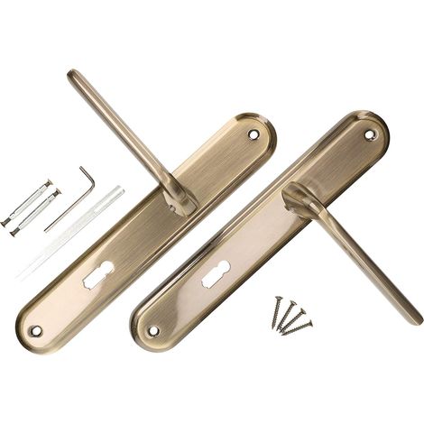 KOTARBAU Lot de poignées de porte BB 72 mm - Patina universelle moderne (1/5)