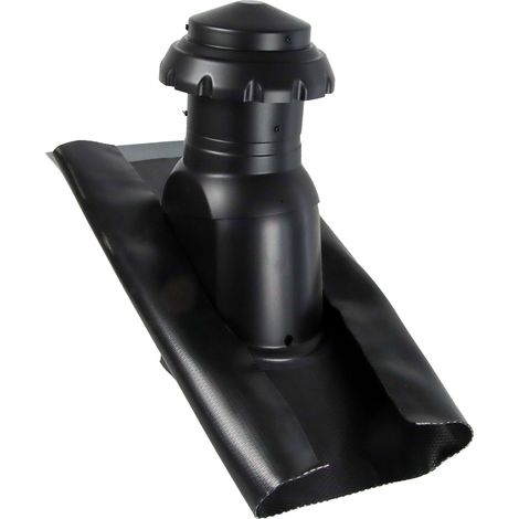 Auraflex DN 150 schwarz mit Wetterkappe (1/4)