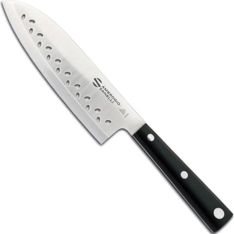 Cuchillo de cocinero Santoku con filo esférico, longitud 160 mm HASAKI