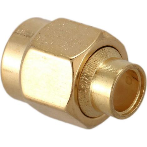 Connecteur RF coaxial SMA mâle à souder, lot de 10, doré, fiche adaptateur haute fréquence (1/5)