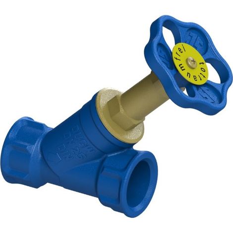 Schlösser Freistromventil Blue-tec mit Muffenanschluss, ohne Entleerung und mit nichtsteigender Spindel, DN 25, 1" IG, DVGW