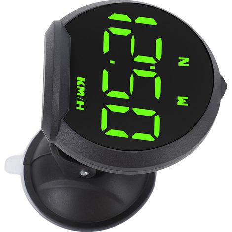 Afficheur GPS Tête Haute LED Universel pour Voiture : Vitesse, Direction, Distance, Alarme Excès de Vitesse, Multifonction avec Capteur de Véhicule (1/5)