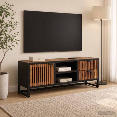 vidaXL TV Cabinet with Drawer with Storage with Door 105 x 30 x 40 cm (1/5)
