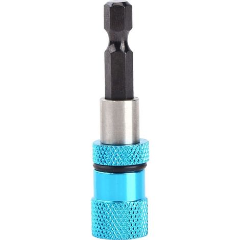 Portes Embout Magnétique Extension de Vissage Tournevis Bar Hex Shank Socket Adaptateur Foret pour électrique Tournevis 1/4inch Hex Longueur 60mm (1/5)