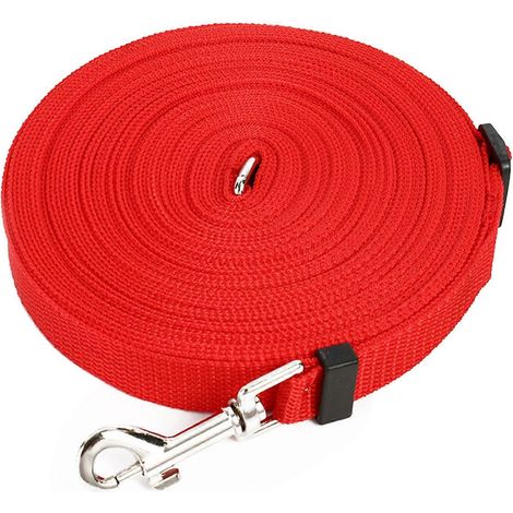Verstellbare und tragbare 10 m lange Hundeleine für große Hunde, ideal zum Wandern, Campen, Training und Schwimmen. (1/5)