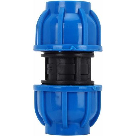 Linghhang – 4er-Pack 32-mm-PE-Rohrverschraubungen (gerade) – Robuster Kunststoffverbinder – Reduziert Druckverlust – Erhält die Trinkwasserqualität (1/5)