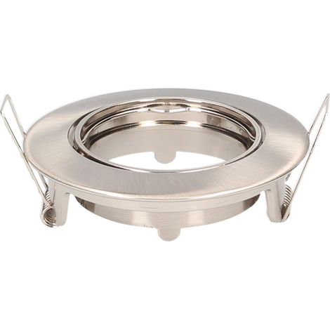 Chandur runder versenkter Kippring, satiniertes Nickel (1/3)