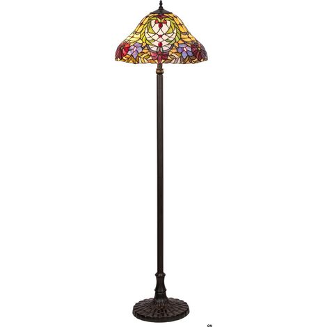 Lampada da terra Tiffany Mirella E27 2x60W Rabalux (1/4)