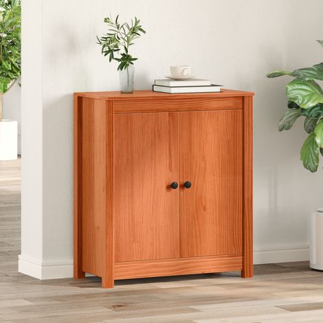 Sideboard Wachsbraun 70 x 35 x 80 cm Massives Kiefernholz