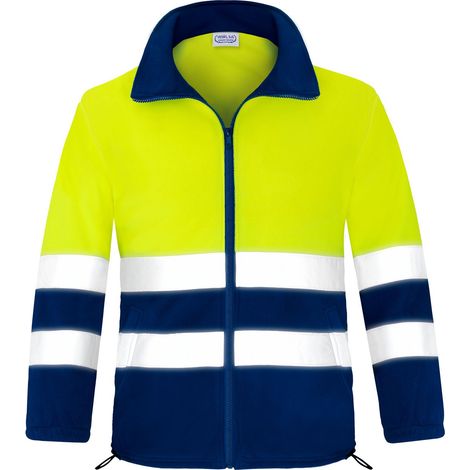 Forro Polar Alta Visibilidad Abierto Bicolor 3051AFAM Talla L VESIN