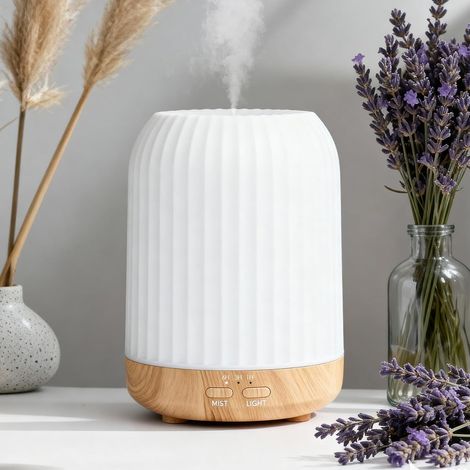 Diffuseur d'huiles essentielles diffuseur de parfum domestique 250 ml diffuseur d'huiles essentielles 7 couleurs minuterie d'arrêt automatique diffuseur de parfum électrique pour la maison et le Burea (1/5)