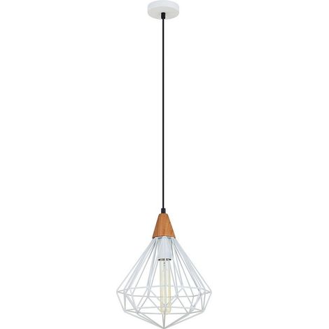 Italux Maelle White - Suspension Industrielle Et Rétro Blanc 1 Lumière, E27
