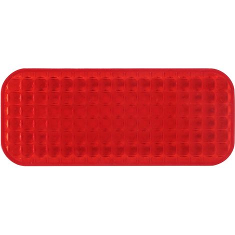 Autocollant réfléchissant rouge rectangulaire, réflecteur de protection universel pour automobile et moto