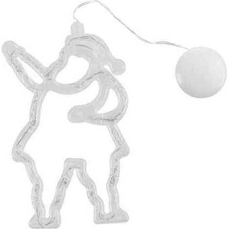 Guirlande Lumineuse Étoile Bonhomme De Neige - LED Chaude 8 x 13 cm - Décoration Fenêtre Noël Fête Jardin Extérieur - 1 Pièce (1/5)
