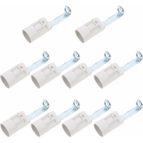 10 piezas Bases para candelabros de vela Cubierta blanca Portalámparas Portacandelabros Piezas de soporte Base de luz (1/5)