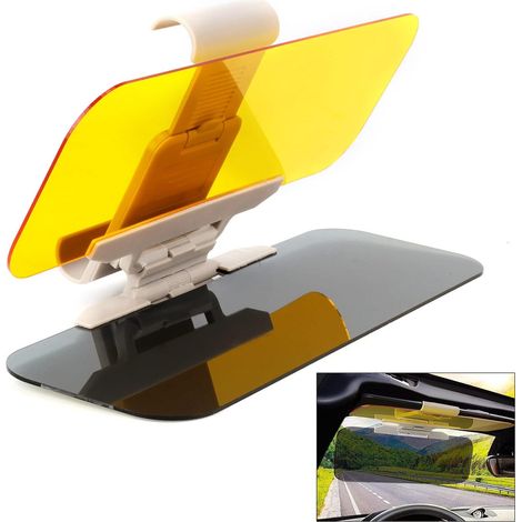 Extension de pare-soleil pour voiture - Pare-soleil anti-éblouissement 2 en 1, pare-soleil latéral pour pare-brise, pare-soleil anti-éblouissement pour voiture (1/5)