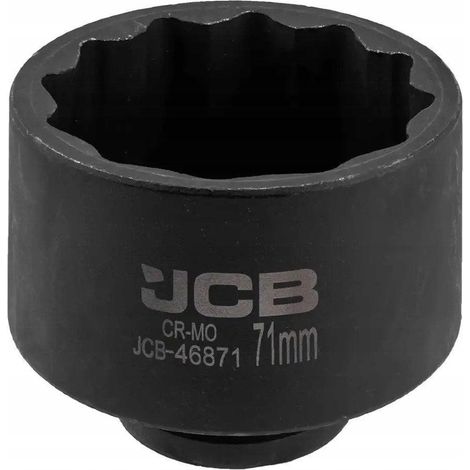 JCB JCB-46871 Chiave a bussola per impatto 71 mm 12 facce nera (1/2)