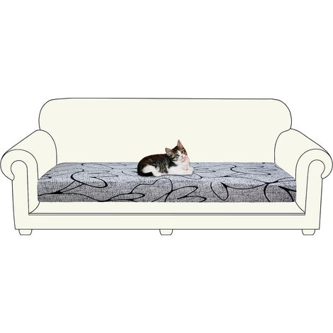 Housse de canapé extensible et antidérapante, grise, 100 x 125 cm