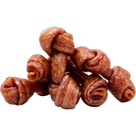 Golosina para perros, snack, hueso blando atado hecho de Duck Woof & Miao 500g