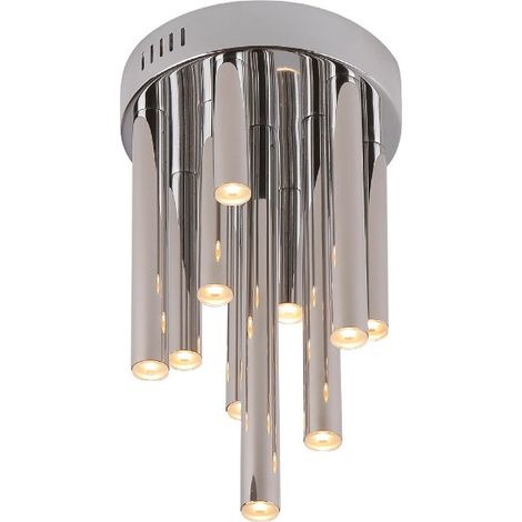 Plafonnier tubulaire LED 10W dimmable chromé Maxlight (1/2)
