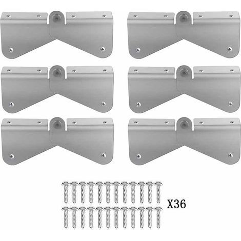 Lot de 6 charnières d'extension de gouttière, charnières d'extension de bec de descente, installation facile, n'importe quelle taille ou bec de descente carré (1/5)