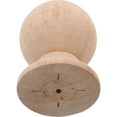 Dekorative runde Holzkugel Endkappe aus massivem Holz für