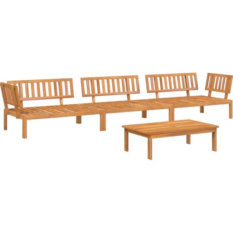Maison Exclusive - Set Divano Pallet da Giardino 4 pz in Legno Massello di Acacia