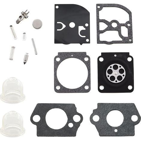 Kit de réparation de joint de membrane de carburateur – Compatible Stihl FS38 FS45 FS55 FS46 – 1 set avec joints et bulbes d'amorçage (1/3)