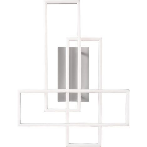 Plafoniera LED Dyana P 60W 3093lm 3000K in Alluminio Bianco Satinato, Dimmerabile a Taglio di Fase, Luce Diretta - Gealuce (1/3)